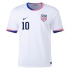 Officiële Voetbalshirt USA Pulisic 10 Thuis 2024 - Heren